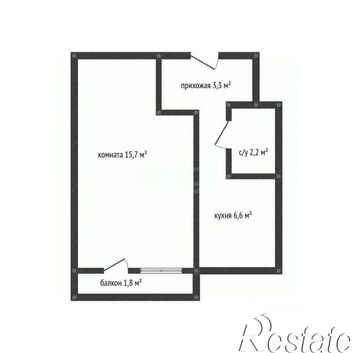 1-комн квартира улица Куникова, 50А,  д. 50А