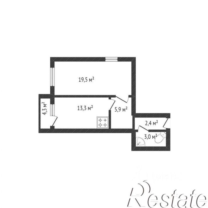 1-комн квартира Тобольская улица, 7А,  д. 7А