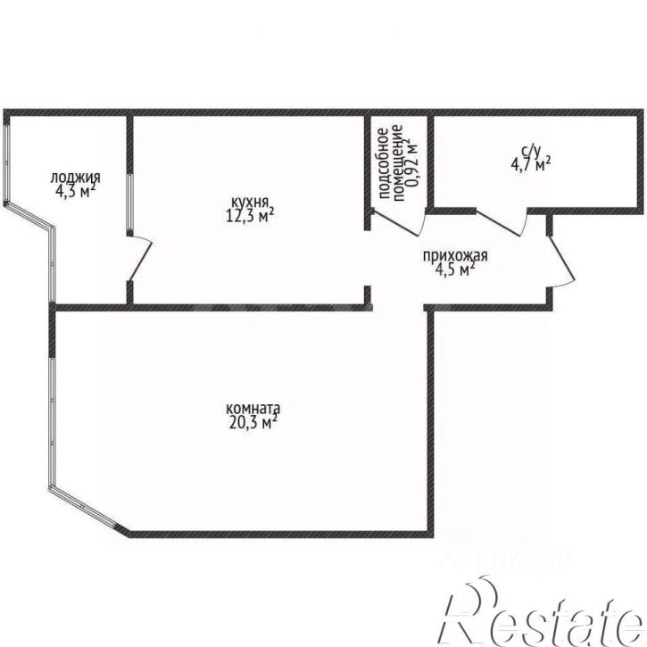 1-комн квартира проспект Дзержинского, 223А,  д. 223А