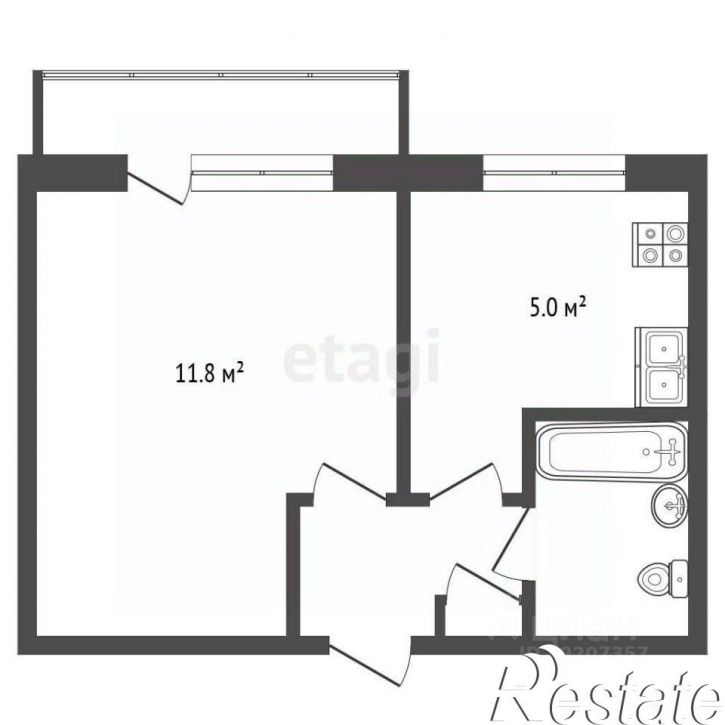 1-комн квартира проспект Дзержинского, 205,  д. 205