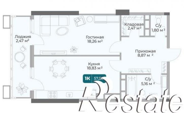 1-комн квартира в новом доме проспект Дзержинского, 264 к2,  д. 264 к2