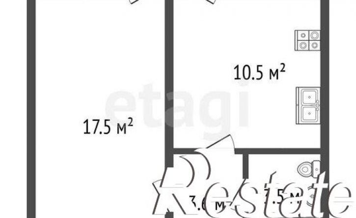 1-комн квартира Парковая улица, 32 к9,  д. 32 к9
