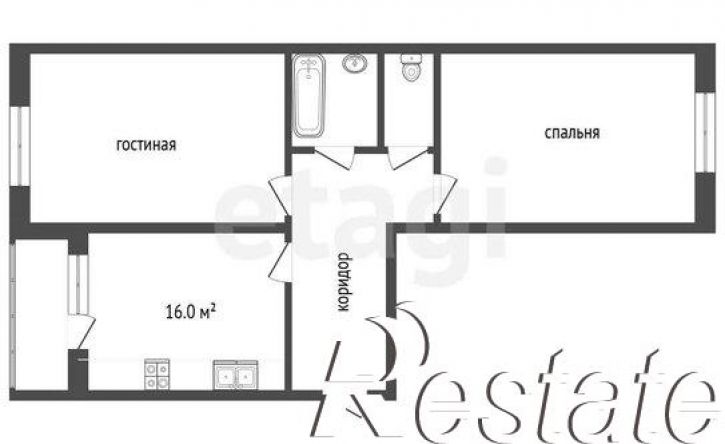 2-комн квартира улица Бориса Пупко, 3,  д. 3