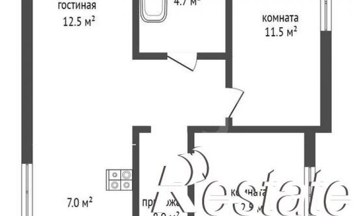 3-комн квартира улица Михаила Борисова, 18,  д. 18