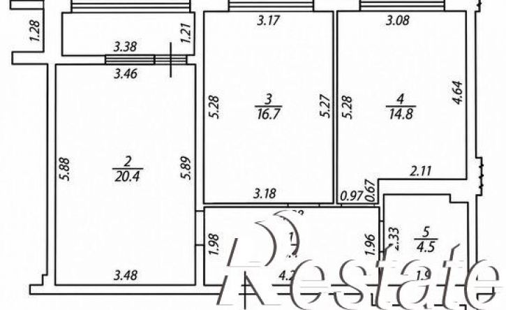 2-комн квартира улица Алексея Матвейкина, 1А к2,  д. 1А к2