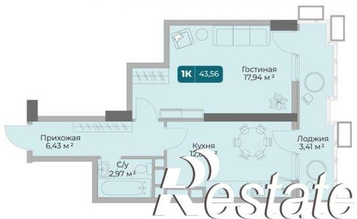 1-комн квартира в новом доме проспект Дзержинского, 244 к12,  д. 244 к12
