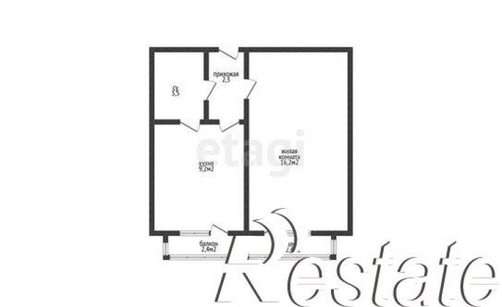 1-комн квартира Парковая улица, 32 к9,  д. 32 к9
