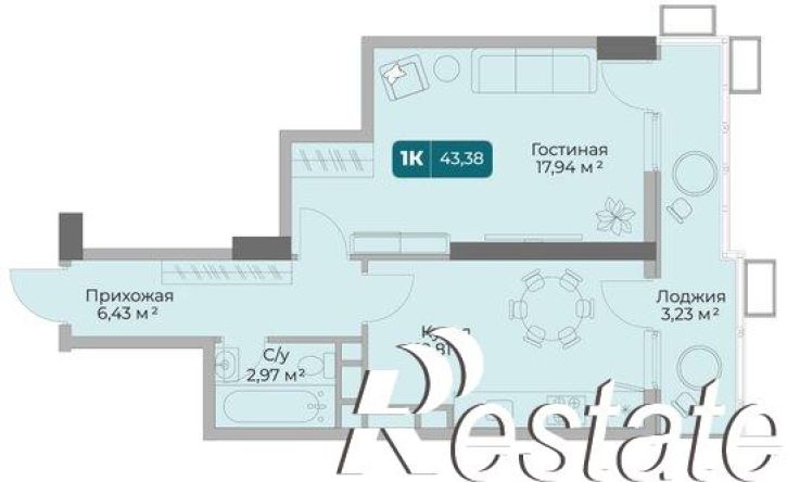 1-комн квартира в новом доме проспект Дзержинского, 264 к2,  д. 264 к2